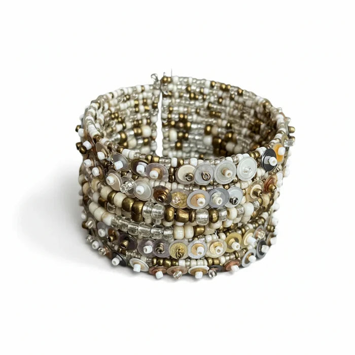 Sequin & Bead Cuff