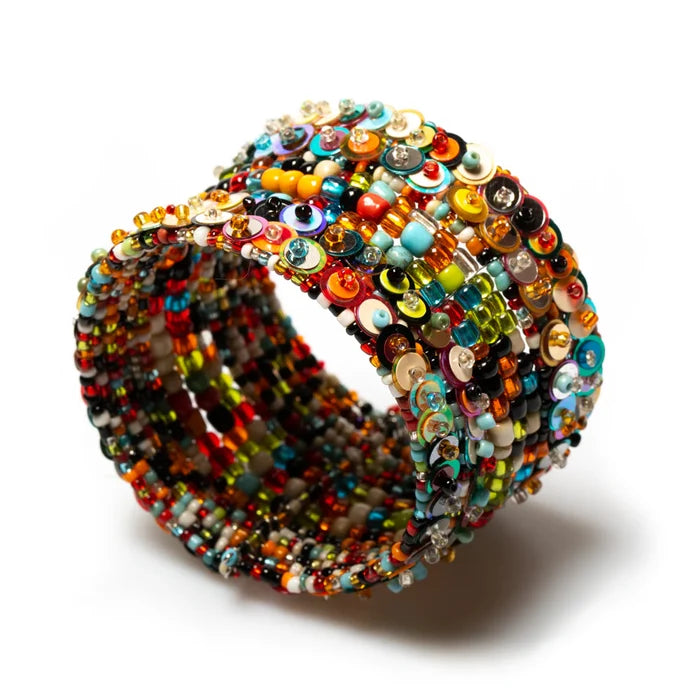 Sequin & Bead Cuff