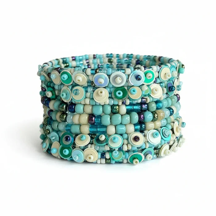 Sequin & Bead Cuff