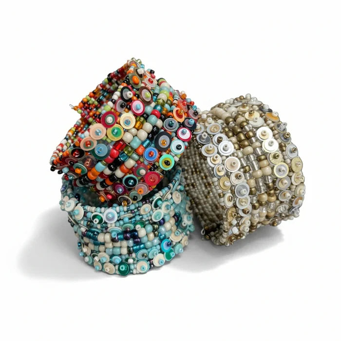 Sequin & Bead Cuff