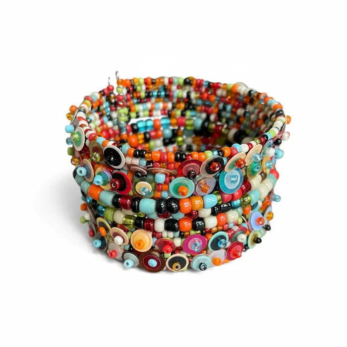 Sequin & Bead Cuff