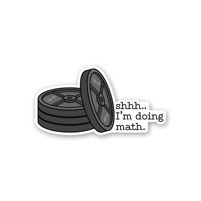 Shhhh..I'm Doing Math Sticker - Stickers | STICK IT UP