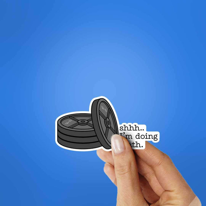 Shhhh..I'm Doing Math Sticker - Stickers | STICK IT UP