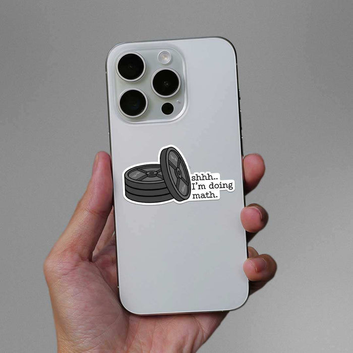 Shhhh..I'm Doing Math Sticker - Stickers | STICK IT UP