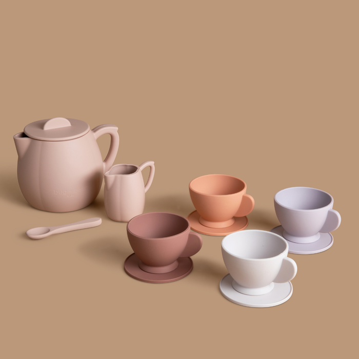Silicone Tea Set - Petal | Kids Pretend Playset