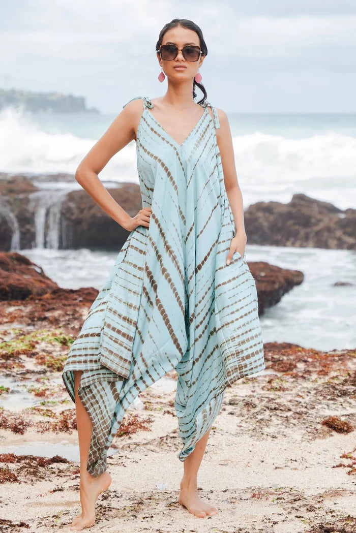 Simple Bone Tie Dye Romper