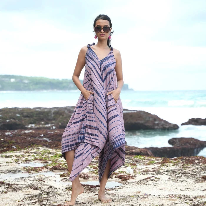 Simple Bone Tie Dye Romper