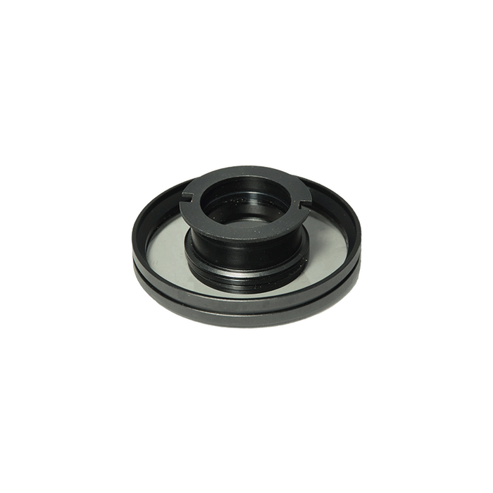 Simple Rotating Polarizer & Analyzer Kit for LED Microscope Ring Light, SKU ML02291131, three quarter front view