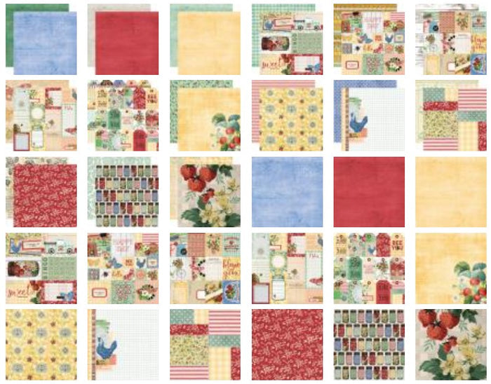 Simple Stories - Double-Sided Cardstock 12"X12" - Single Sheets - Simple Vintage Berry Fields. Start your project off right with the perfect paper for scrapbook pages, greeting cards, bookmarks, gift cards, mixed media and much more! Available at Embellish Away located in Bowmanville Ontario Canada.