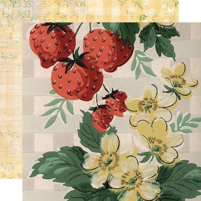 Simple Stories - Double-Sided Cardstock 12"X12" - Single Sheets - Simple Vintage Berry Fields. Start your project off right with the perfect paper for scrapbook pages, greeting cards, bookmarks, gift cards, mixed media and much more! Available at Embellish Away located in Bowmanville Ontario Canada. Farmer's Market