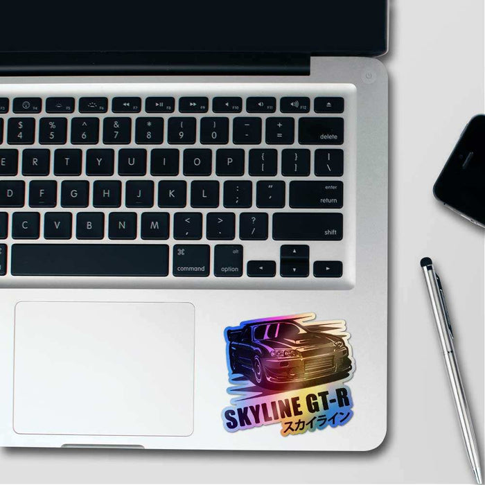 Skyline Gt Holographic Sticker - Holographic stickers | STICK IT UP