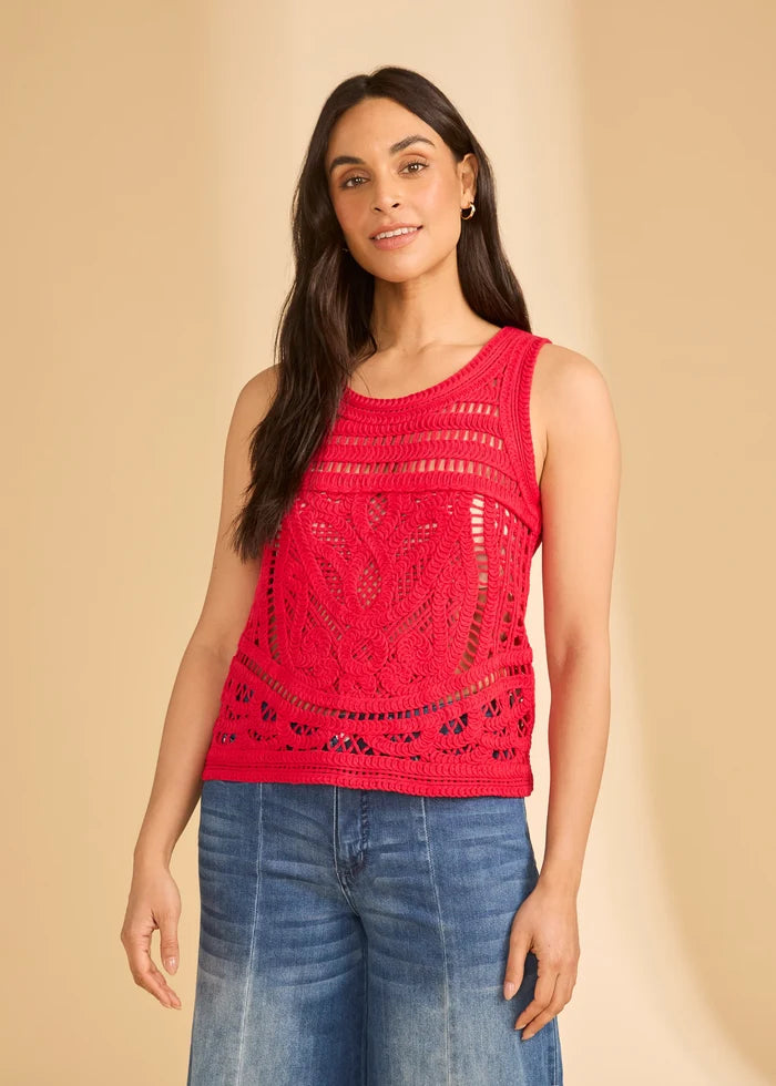 Sleeveless Textured Sweater