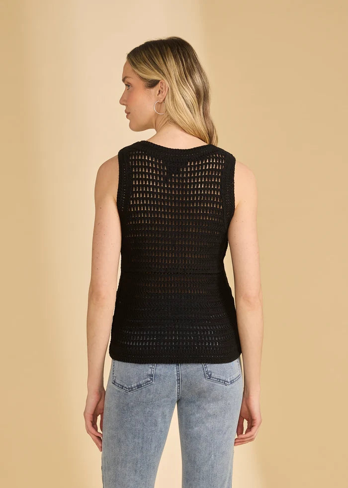 Sleeveless Textured Sweater