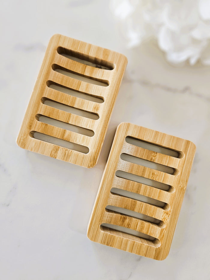 Slotted Bamboo Soap Dish