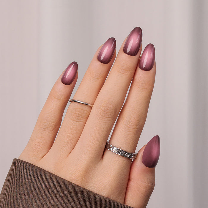Smoky Plum | Short Almond | SALON PRESS™