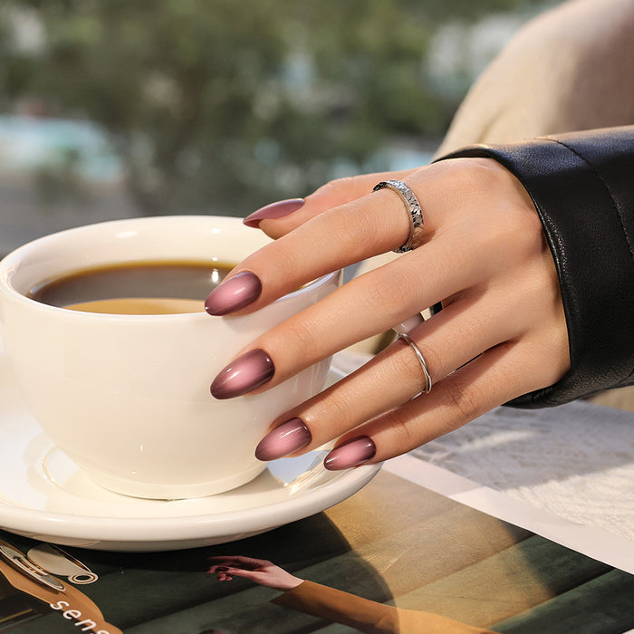 Smoky Plum | Short Almond | SALON PRESS™
