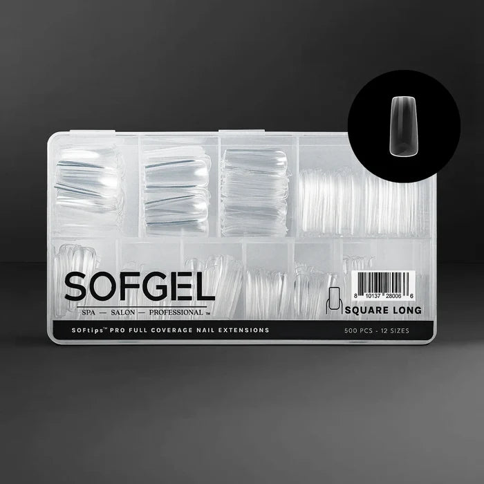 SOFGEL SOFTIPS PRO™ XII - Standard Square Long, 500 pcs