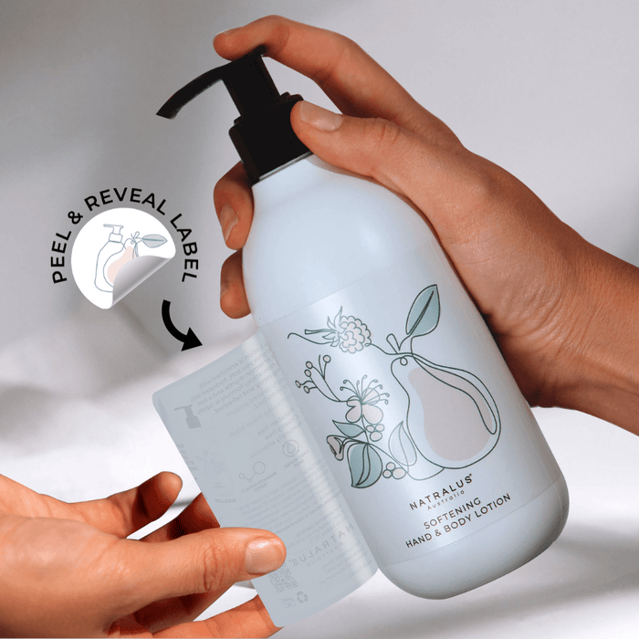 Moisturising and Paraben-free hand wash and lotion with botanical lemon myrtle and Kakadu plum