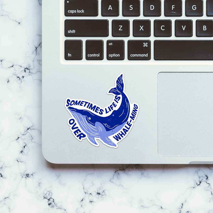 Sometime Life Is Over Whale Ming Sticker - Stickers | STICK IT UP