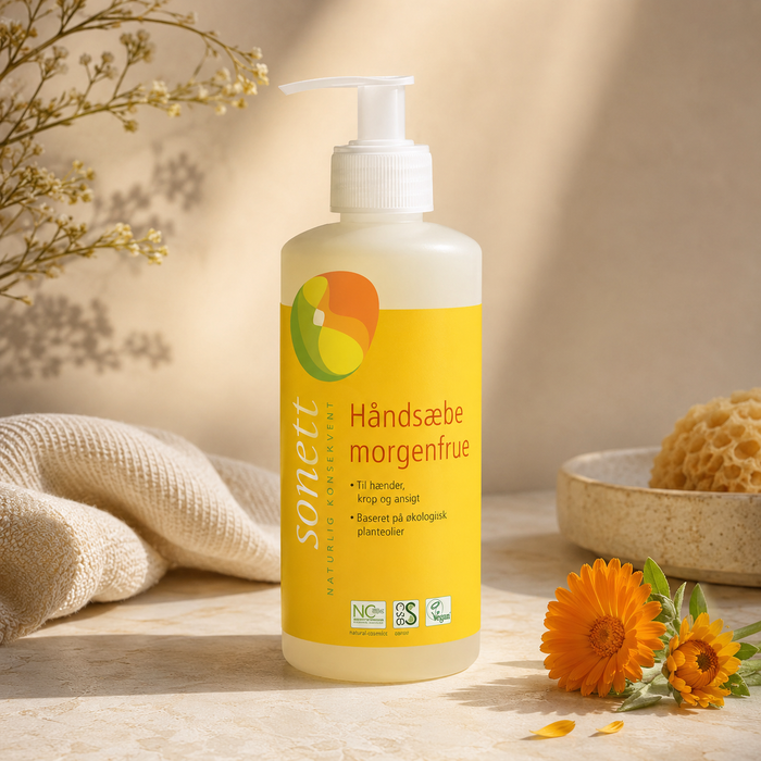 Sonett - Økologisk håndsæbe - morgenfrue - 300 ml