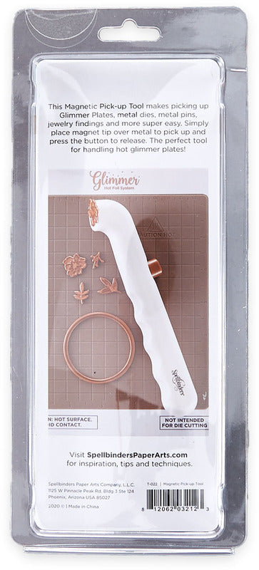 Spellbinders Magnetic Pick-up Tool. The Magnet in the tip of the tool makes it easy to pick up dies. Available at Embellish Away in Bowmanville Ontario Canada.