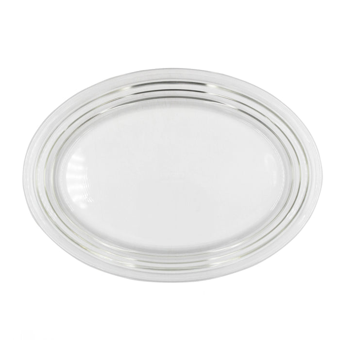 Stackable Heat-Resistant Glass Oval Dish