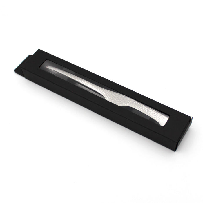 Stainless Steel Skinny Tongs Premium (Hammered Finish)