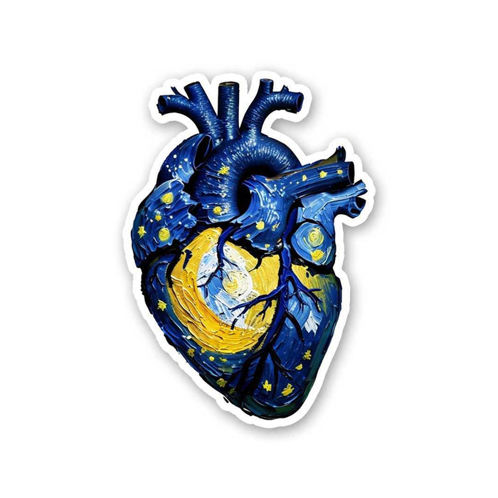 Starry Heart Sticker - Stickers | STICK IT UP