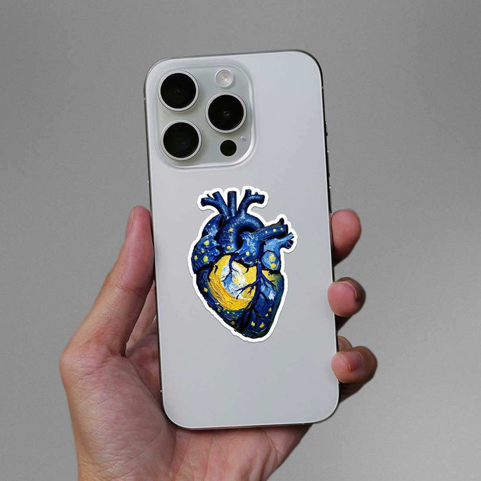 Starry Heart Sticker - Stickers | STICK IT UP