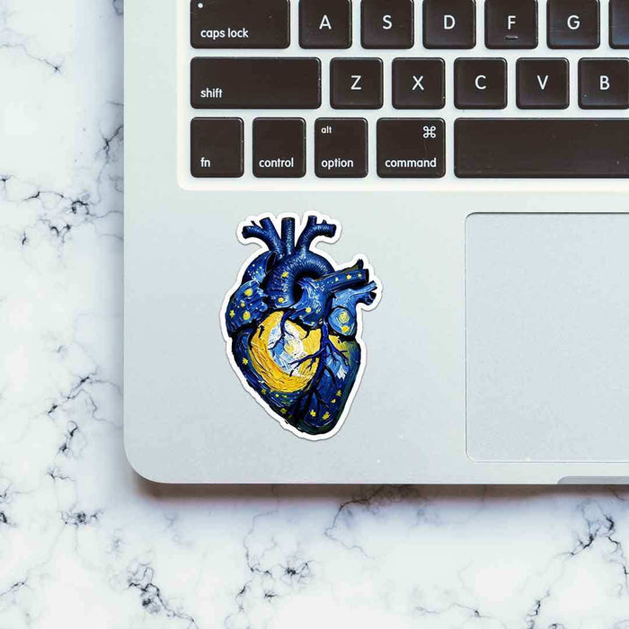 Starry Heart Sticker - Stickers | STICK IT UP