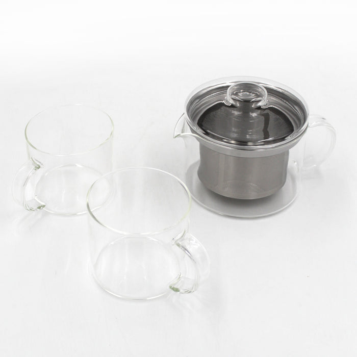 Straight Glass Tea Pot by Common
