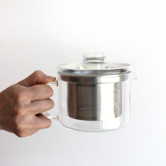 Straight Glass Tea Pot by Common