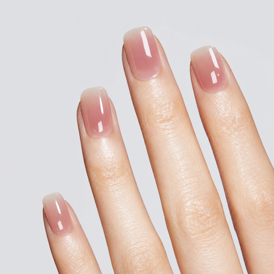 Sunset Ombre UV Gel Nail Stickers - Pink Red Gradient Ombre Nail Art