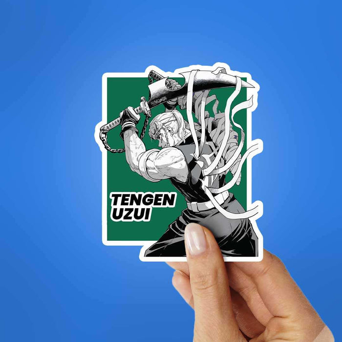 Tengen Uzui With Sword Sticker - Stickers | STICK IT UP