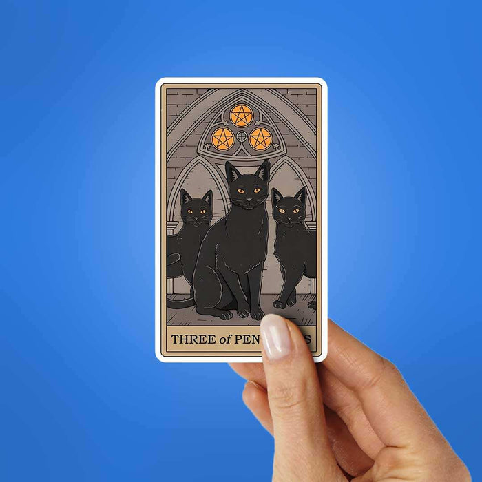 Three Of Pentacles Sticker - Stickers | STICK IT UP