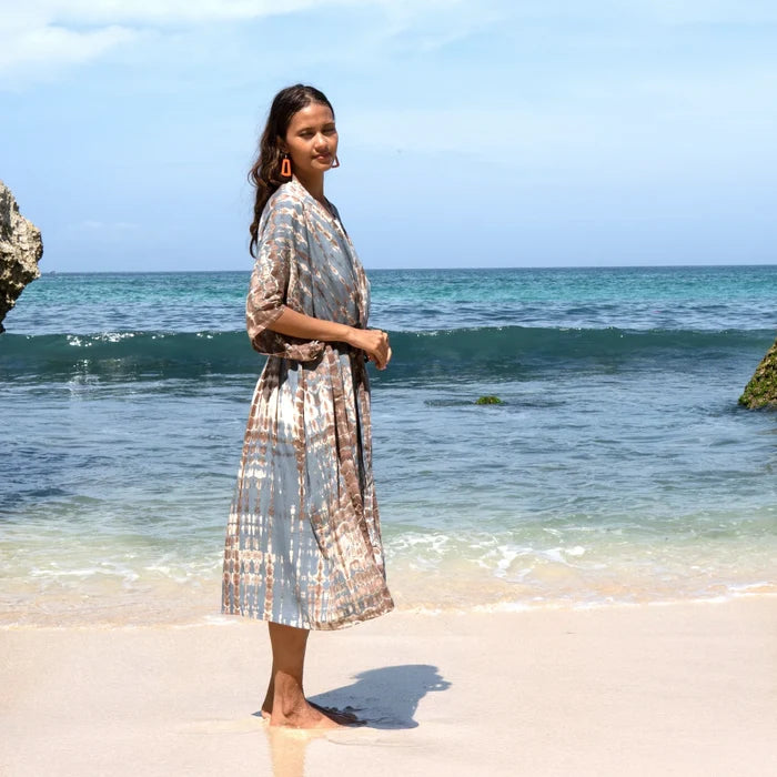 Tie Dye Long Kimono