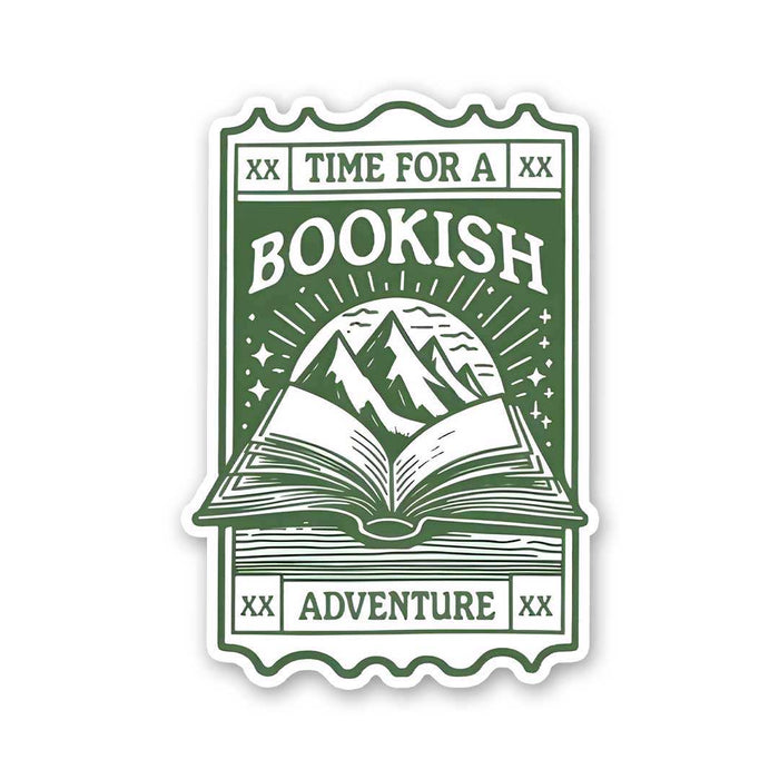 Time For A Bookish Advanture Sticker - Stickers | STICK IT UP