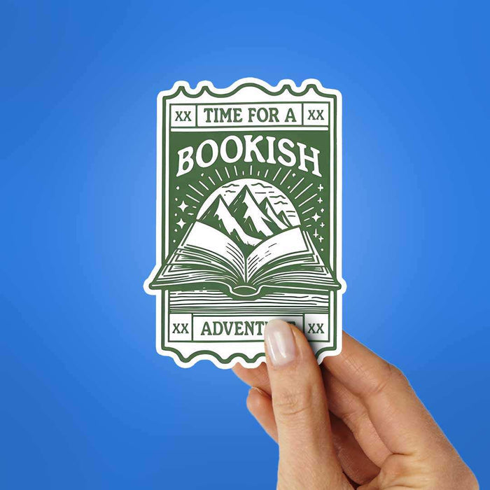 Time For A Bookish Advanture Sticker - Stickers | STICK IT UP