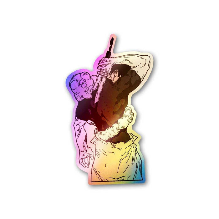Toji Back Holographic Sticker - Holographic stickers | STICK IT UP