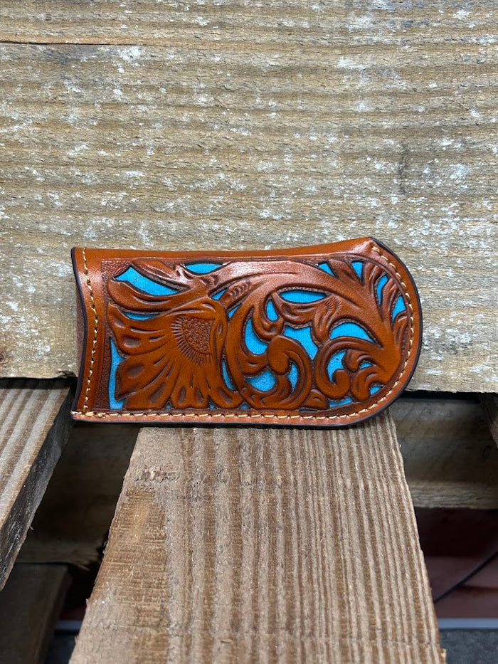 Light Brown Turquoise Inlay