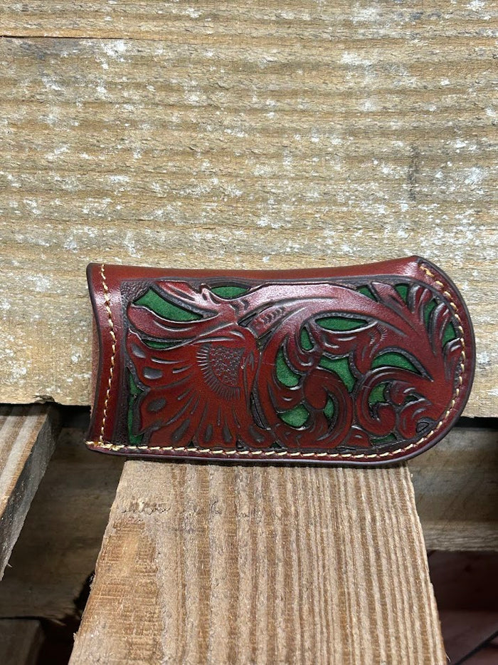 Coffee Brown Green Inlay