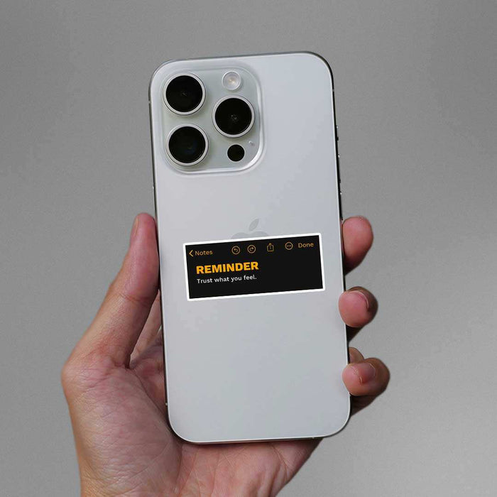 Trust What You Feel Sticker - Stickers | STICK IT UP
