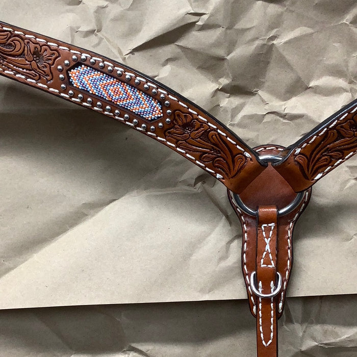 Turquoise Cross Breast Collar