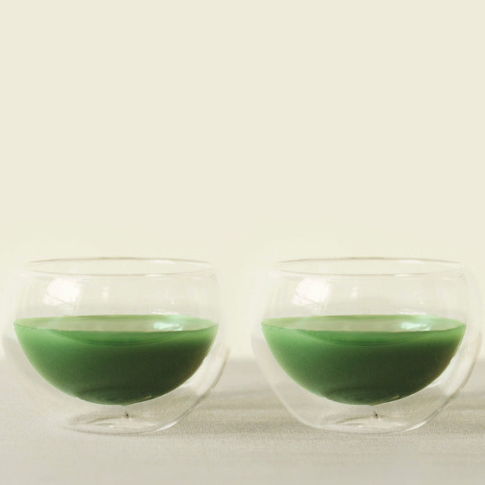 Twin Cloud Matcha Glass Cup Set