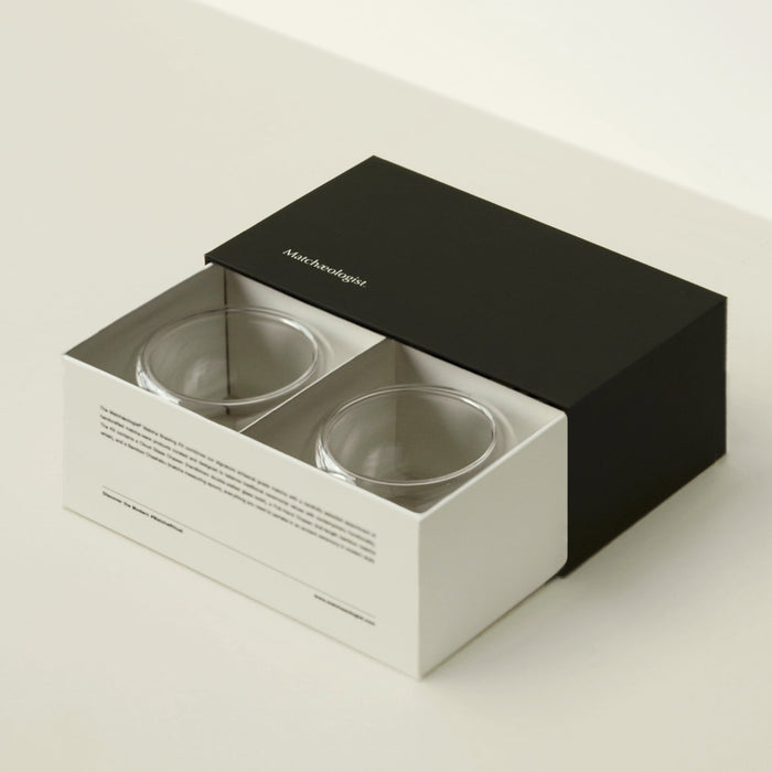 Twin Cloud Matcha Glass Cup Set