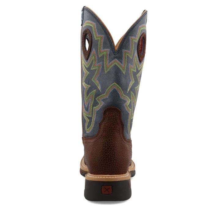 Twisted X MLCS016 Men's 12" Lite Cowboy Steel Toe Western Work Boot Square Toe *CLOSEOUT*