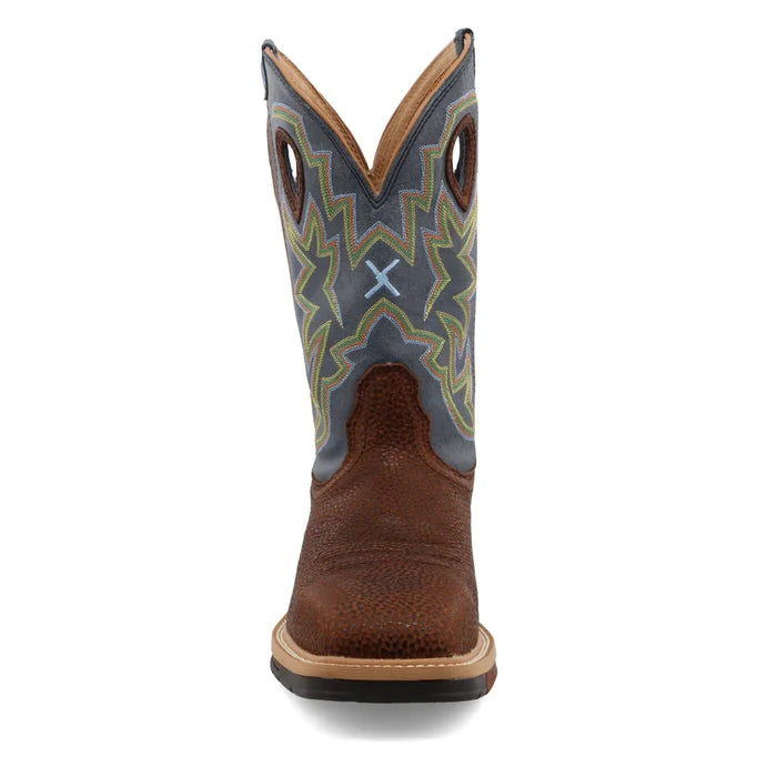 Twisted X MLCS016 Men's 12" Lite Cowboy Steel Toe Western Work Boot Square Toe *CLOSEOUT*