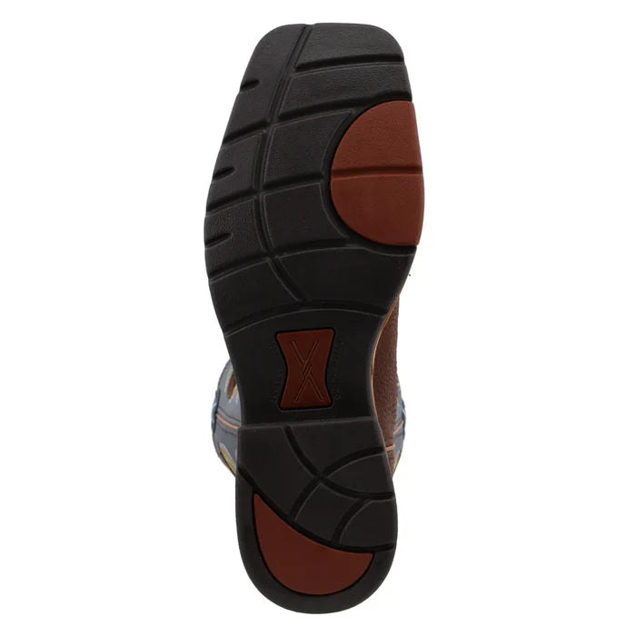 Twisted X MLCS016 Men's 12" Lite Cowboy Steel Toe Western Work Boot Square Toe *CLOSEOUT*