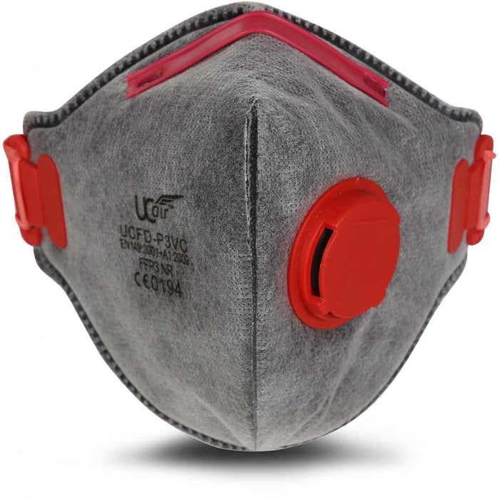 UCFD-P3VC - FFP3 Carbon Valved Fold Flat Respirator (Box of 10)
