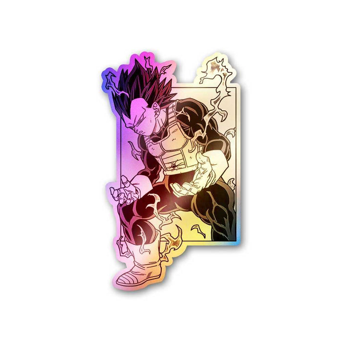 Vegeta Holographic Sticker - Holographic stickers | STICK IT UP
